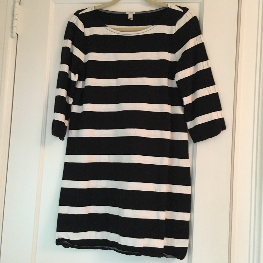 Black and White Striped Dress
